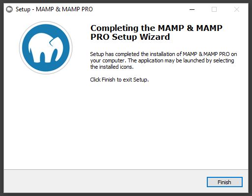 installation mamp finish