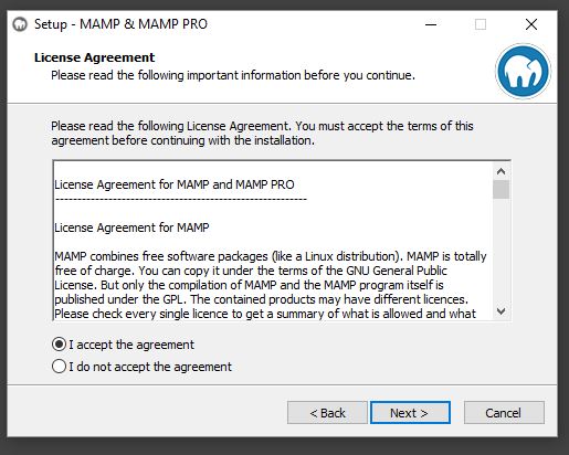 installation mamp licence